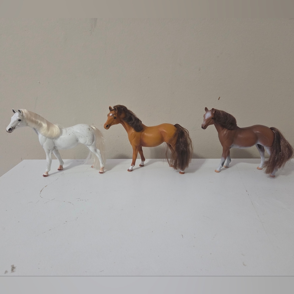 1995 Empire Inc Grand Champion Horse Black 3 1/8" Tall Set Of 3